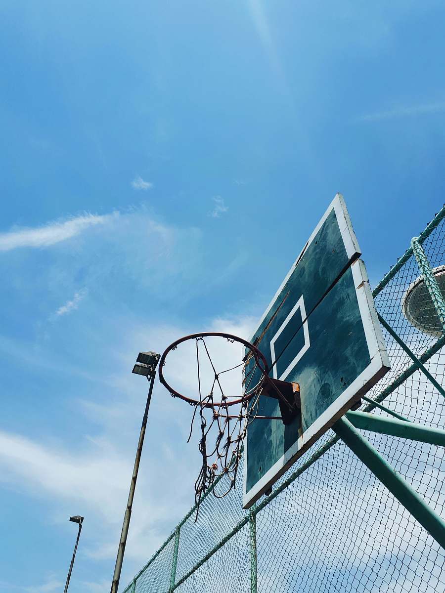 basketball court black and white basketball hoop on court basketball